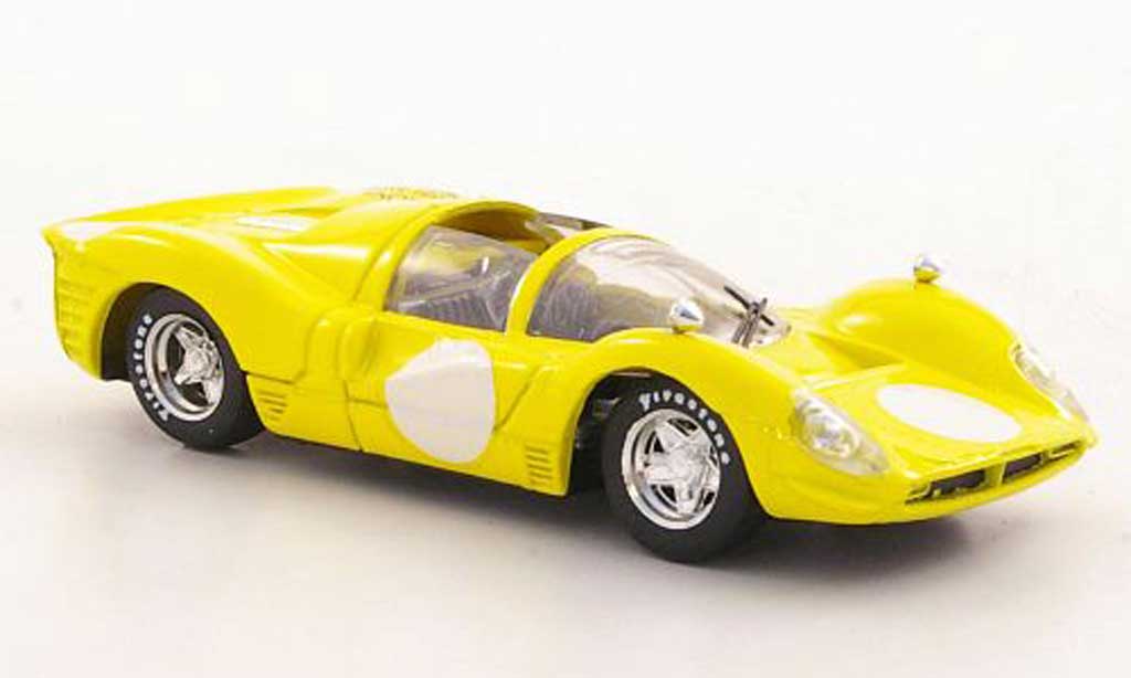 Ferrari 330 P4 1/43 Brumm P4 Spyder geel 35a Borsa Scambio - Verona 2002 modelauto