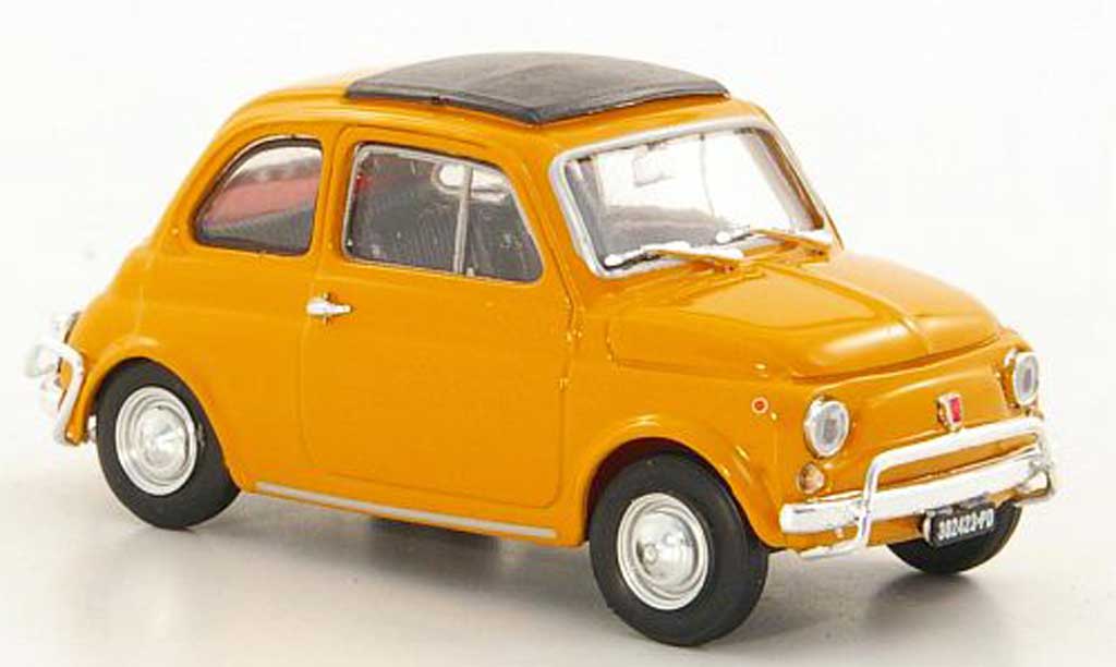 Fiat 500 L 1/43 Brumm L geel 1968 modelauto