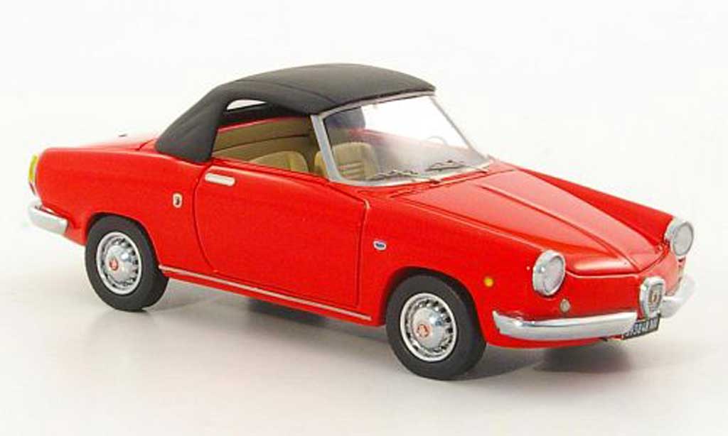 Abarth 850 Spyder 1/43 Lux B Spyder Riviera rood/zwart 1959 modelauto