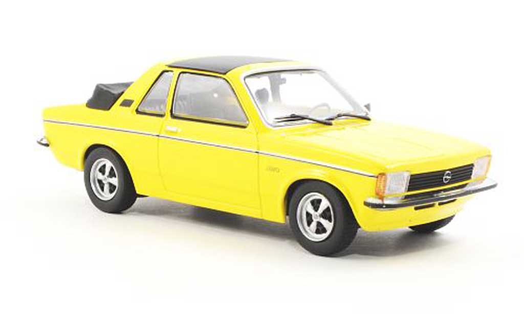 Opel Kadett C 1/43 Minichamps C Aero geel Sondermodell MCW 1978 modelauto