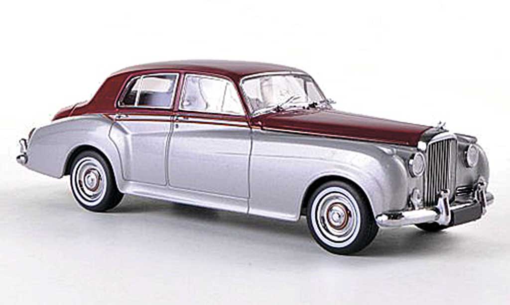 Bentley Continental S2 1/43 Minichamps S2 Standard Saloon grijs/rood RHD Sondermodell MCW 1960 modelauto