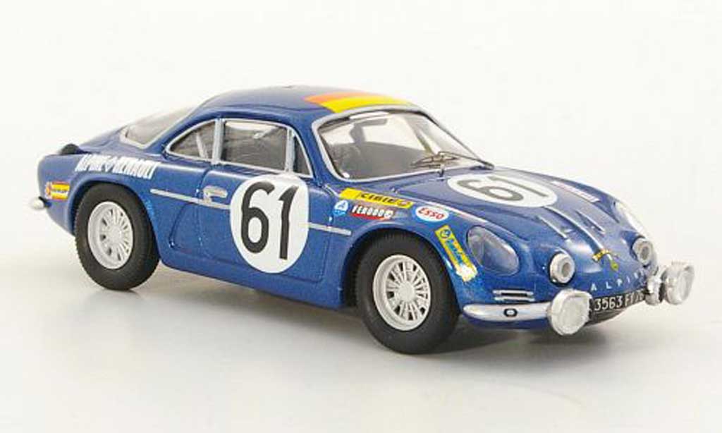 Alpine A110 1/43 Trofeu 1300 No.61 Nusbaumer / Bourdon 24h Le Mans 1968 modelauto