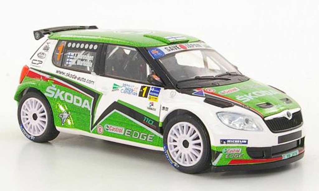 Skoda Fabia S2000 1/43 Abrex S2000 (FL 2010) No.1 J.Hanninen / M.Markkula Rally Islas Canaria 2011 modelauto