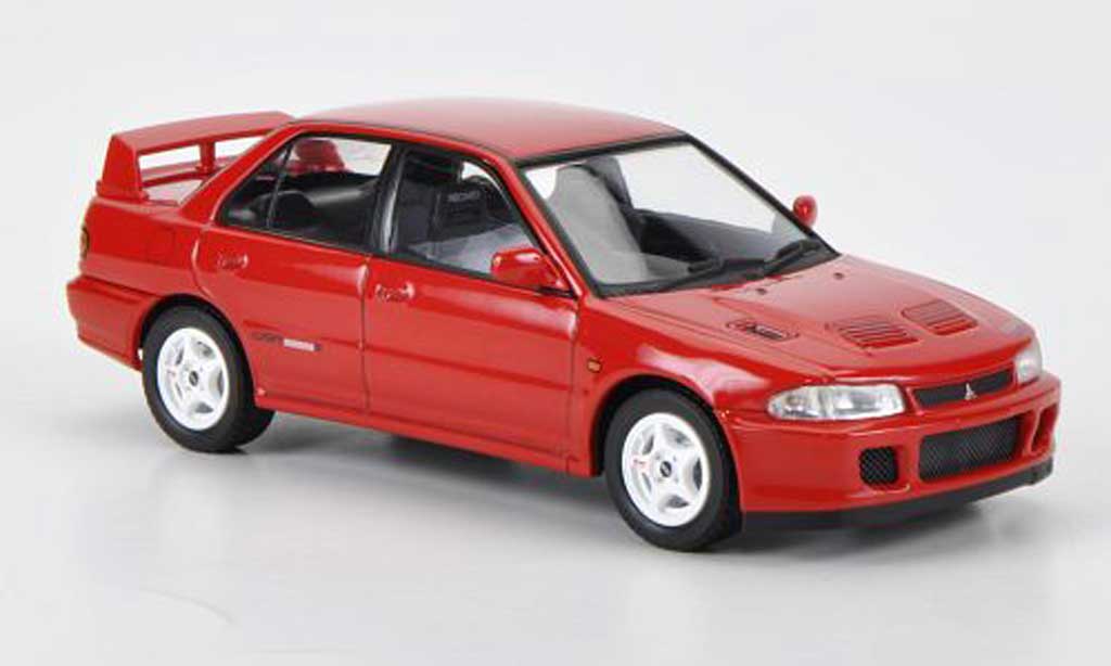 Mitsubishi Lancer Evolution II 1/43 HPI Evolution II GSR rood RHD 1994 modelauto
