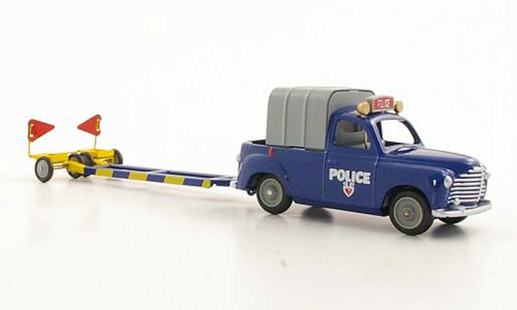 Renault Colorale 1/43 CIJ Politie avec Anhanger modelauto