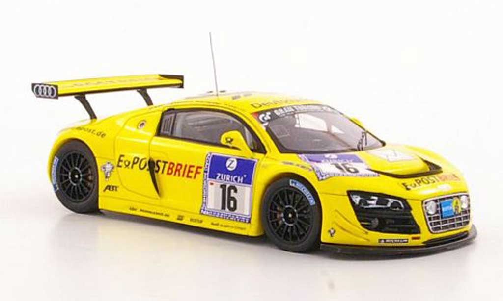 Audi R8 LMS 1/43 Spark LMS No.16 Postbrief Abt / Ekstrom / Scheider / Werner ADAC 24h Nurburgring 2011 modelauto