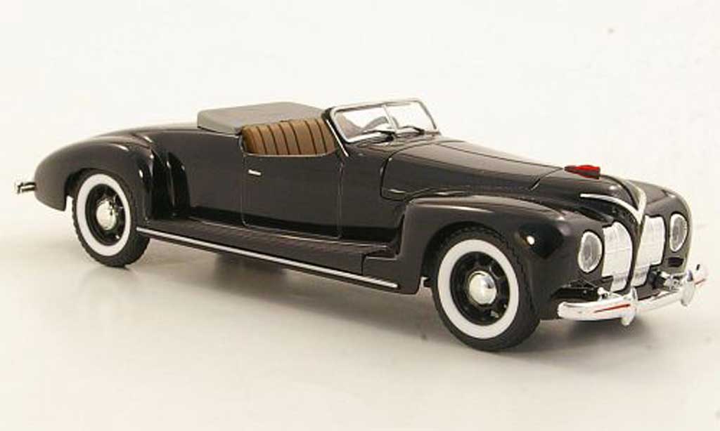 Zis 101 1/43 Nash Avtoprom A Sport zwart geoffnetes Verdeck modelauto