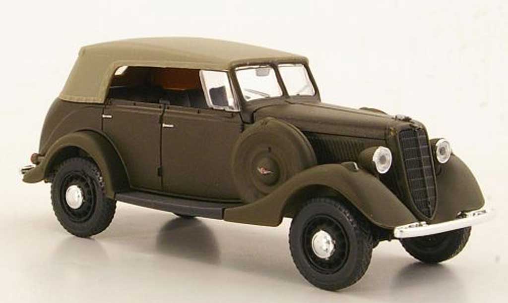 Gaz 61-40 1/43 Nash Avtoprom mattbruin geschlossenes Verdeck modelauto