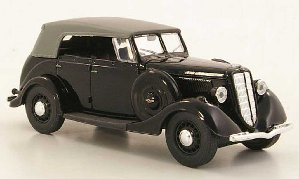 Gaz M1 Phaeton 1/43 Nash Avtoprom Phaeton zwart geschlossenes Verdeck modelauto