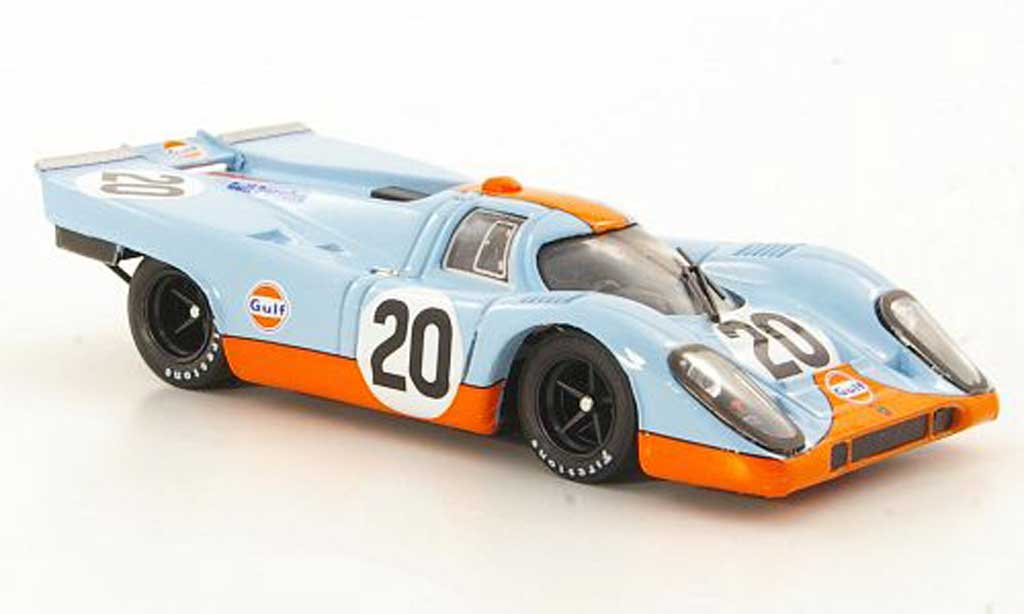 Porsche 917 1970 1/43 Brumm 1970 No.20 JWA-Gulf Racing Team Siffert / Redman 24h Le Mans modelauto