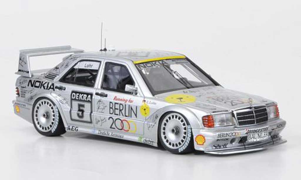 Mercedes 190 E 1/43 HPI E 2.5-16 Evo II No.5 Berlin 2000 E.Lohr DTM 1992 modelauto