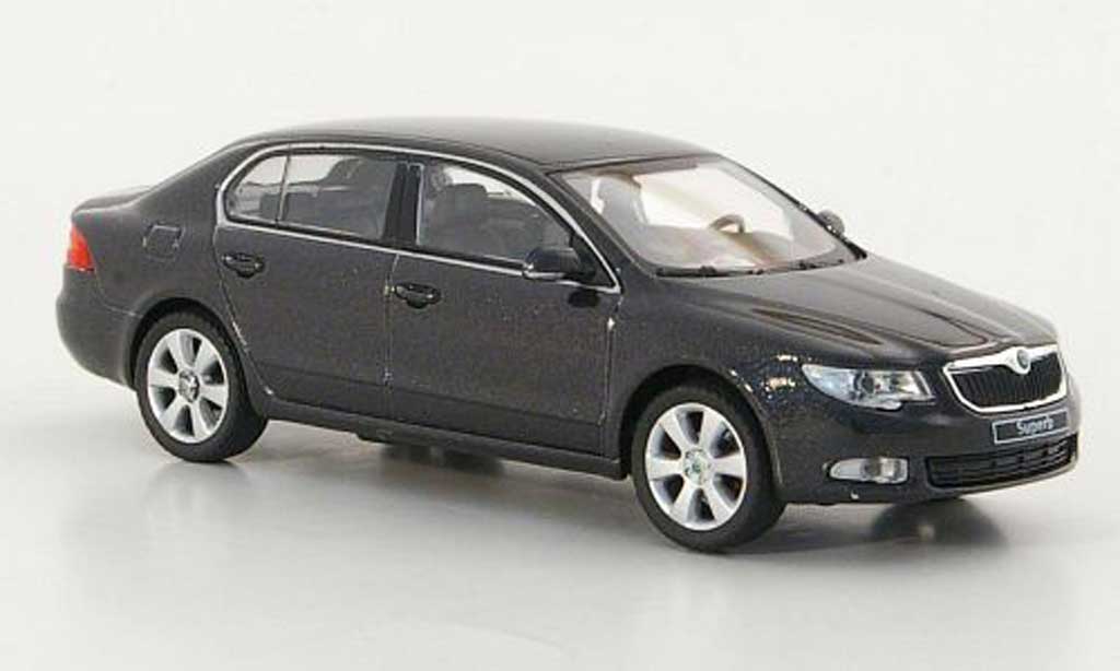 Skoda Superb 2009 1/43 Abrex 2009 II anthrazit modelauto