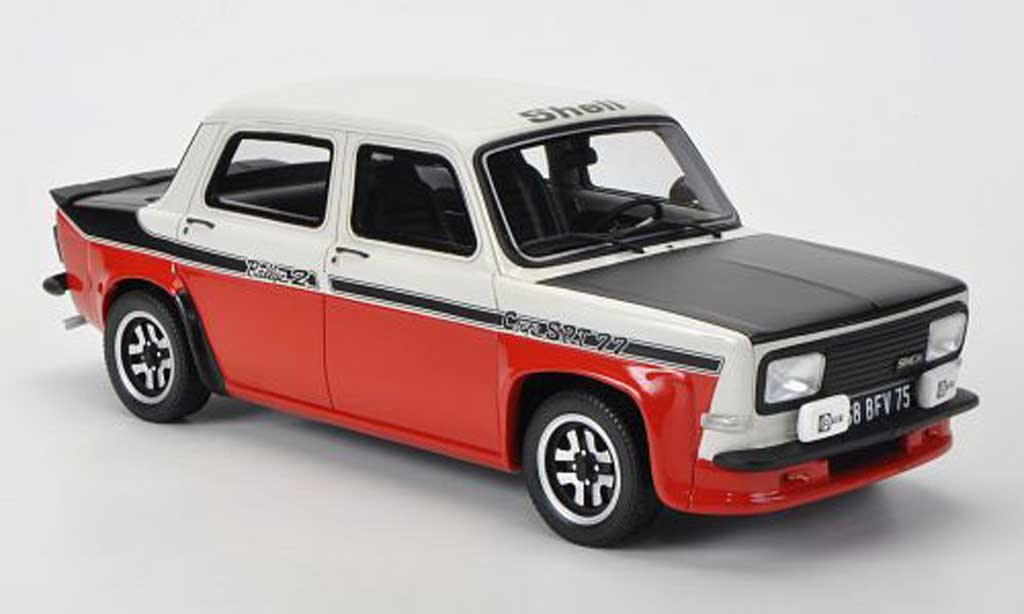 Simca 1000 1/18 Ottomobile Rally 2 Coupe SRT 77 wit/rood/mattzwart modelauto