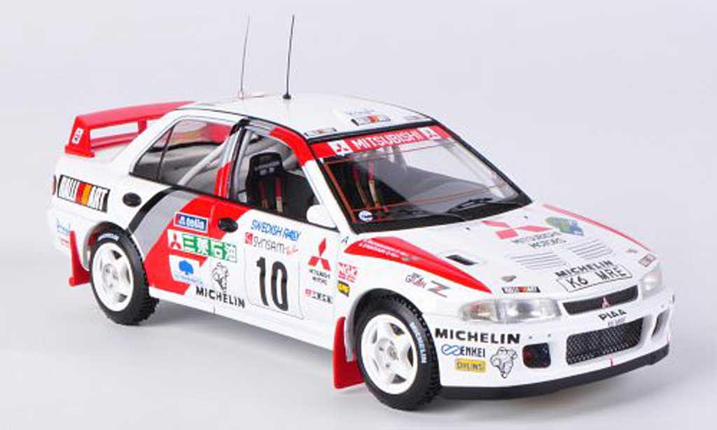Mitsubishi Lancer Evolution II 1/43 HPI Evolution II No.10 K.Eriksson / S.Parmander Rally Schweden 1995 modelauto