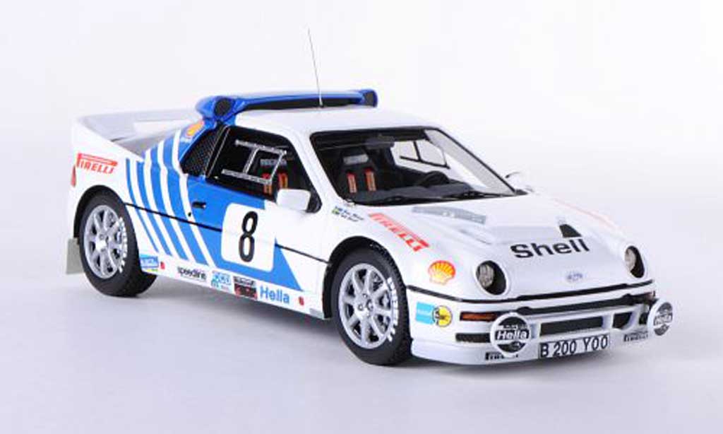 Ford RS 200 1/43 HPI No.8 K.grundel / B.Melander Rally Schweden 1986 modelauto