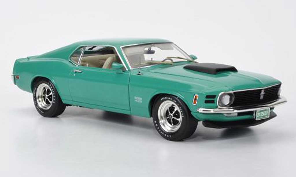 Ford Mustang 1970 1/18 Highway 61 1970 Boss 429 grun/zwart modelauto