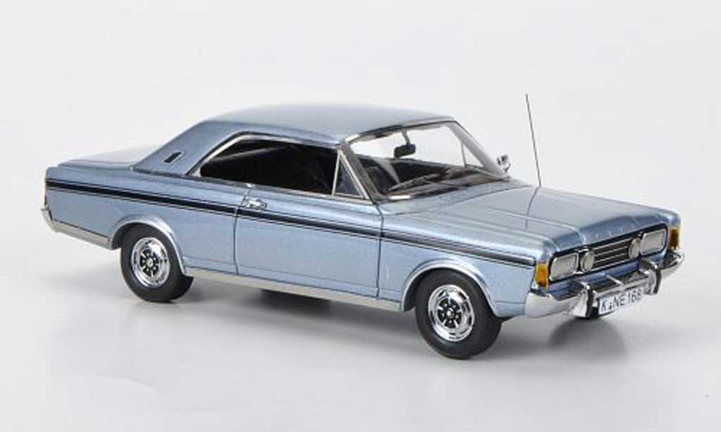 Ford Taunus 1970 1/43 Neo 1970 (P7b) 23M blauw modelauto