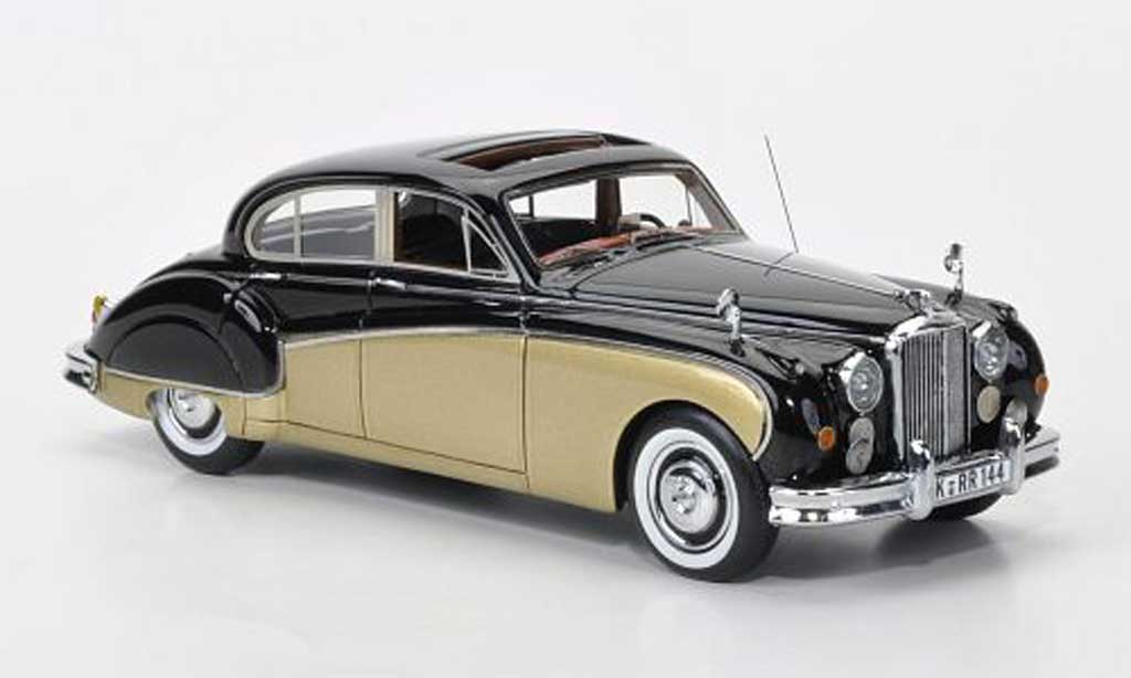 Jaguar MK 8 1/43 Neo 8 zwart/gold LHD modelauto