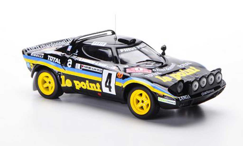 Lancia Stratos Rallye 1/43 IXO Rallye HF No.4 le point B.Darniche / A.Mah? Rally Monte Carlo 1981 modelauto