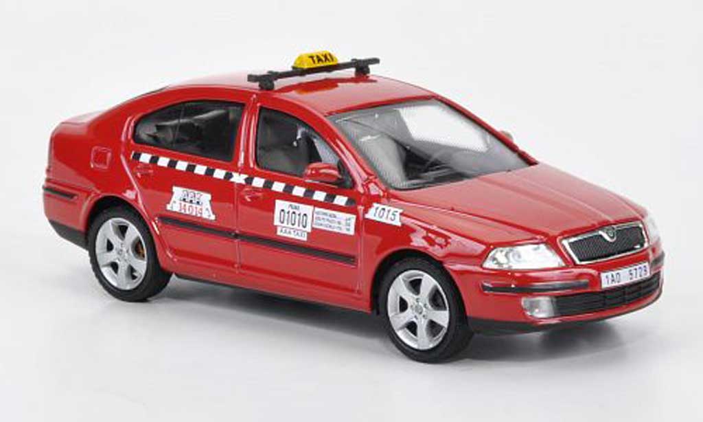 Skoda Octavia Combi 1/43 Abrex Combi TAXI rood modelauto