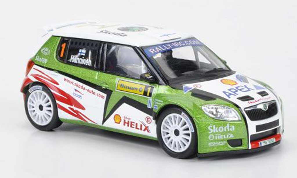 Skoda Fabia S2000 1/43 Abrex S2000 No.1 Hanninen Barum Rally 2010 modelauto