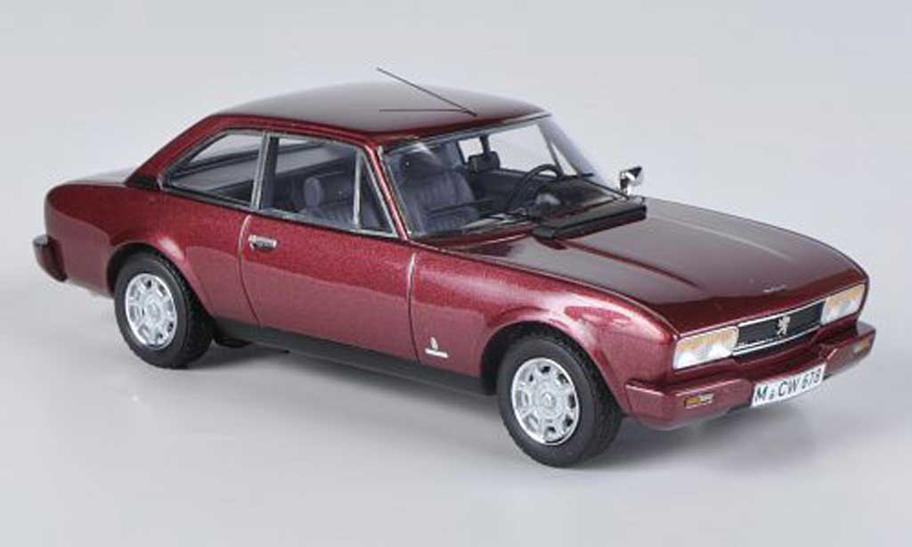 Peugeot 504 coupe 1/43 Neo coupe Phase II rood limited edition 1980 modelauto
