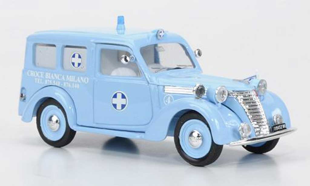 Fiat 1100 1/43 Brumm E Rettungswagen Autoambulanza Croce BiancaMilano wites Kreuz 1956 modelauto