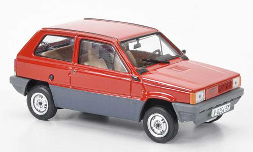 Fiat Panda 1/43 Brumm 35 rood 1980 modelauto