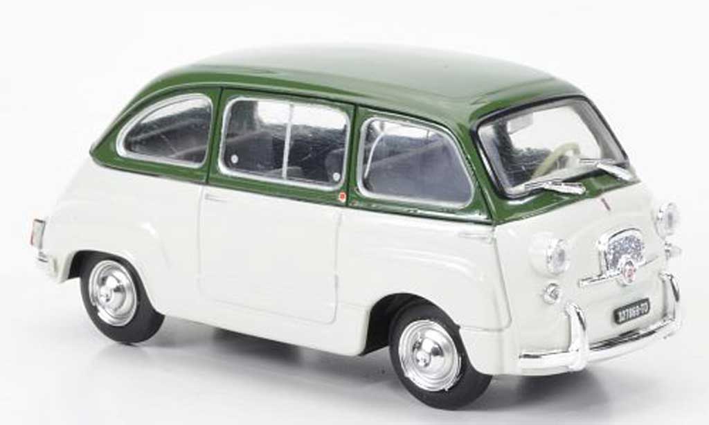 Fiat 600 1/43 Brumm D Multipla olivgrun/wit 1960 modelauto
