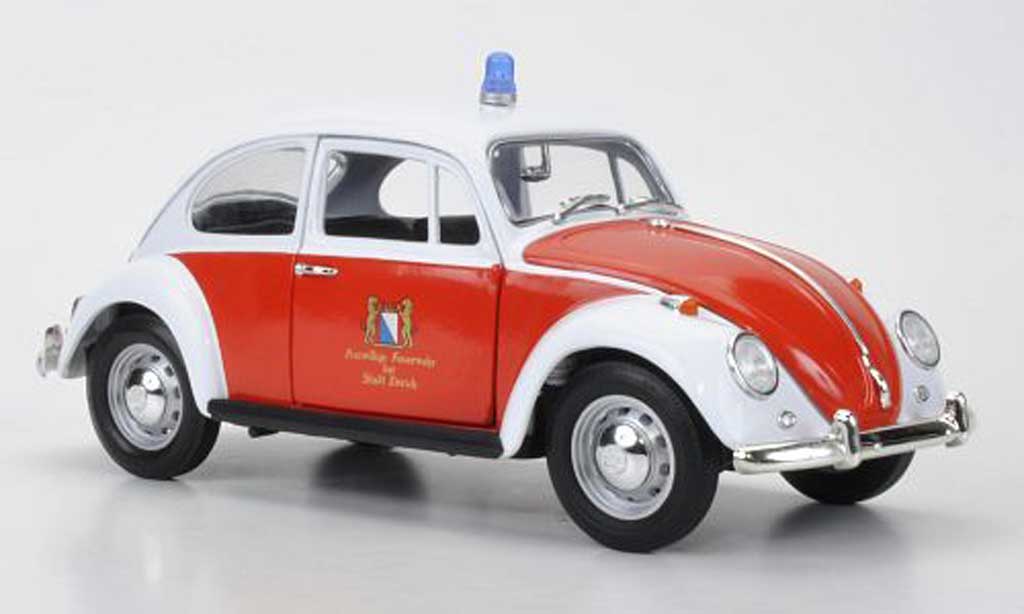 Volkswagen Kafer 1/18 Greenlight Brandweer Zurich (CH) 1967 modelauto
