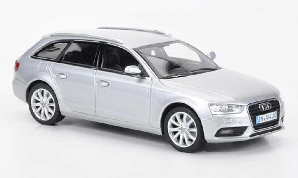 Audi A4 Avant 1/43 Minichamps Avant grijs 2012 modelauto