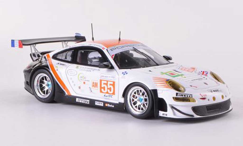 Porsche 997 GT3 RSR 1/43 Spark GT3 RSR 2012 No.55 JWA-Avila J.Camathias / P.Daniels / M.Palttala 24h Le Mans modelauto