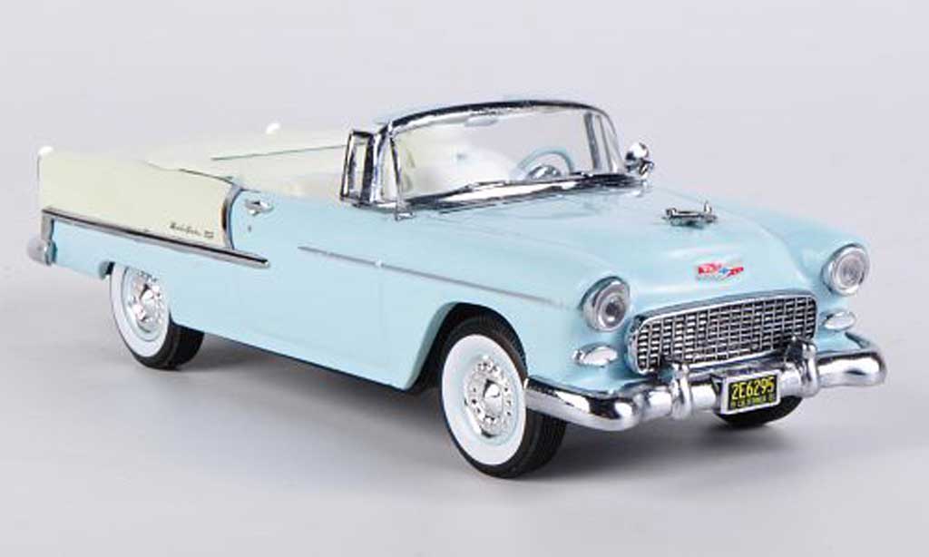 Chevrolet Bel Air 1955 1/43 Vitesse 1955 Cabriolet blauw modelauto