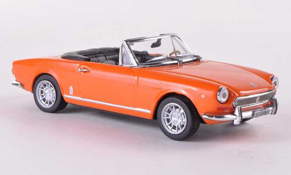 Fiat 124 Spider 1/43 Vitesse Spider BS oranje 1970 modelauto