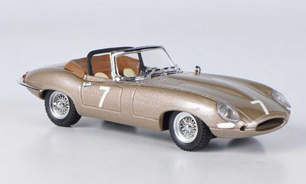 Jaguar E-Type 1961 1/43 Best 1961 E Spyder No.7 Del Mar USA modelauto