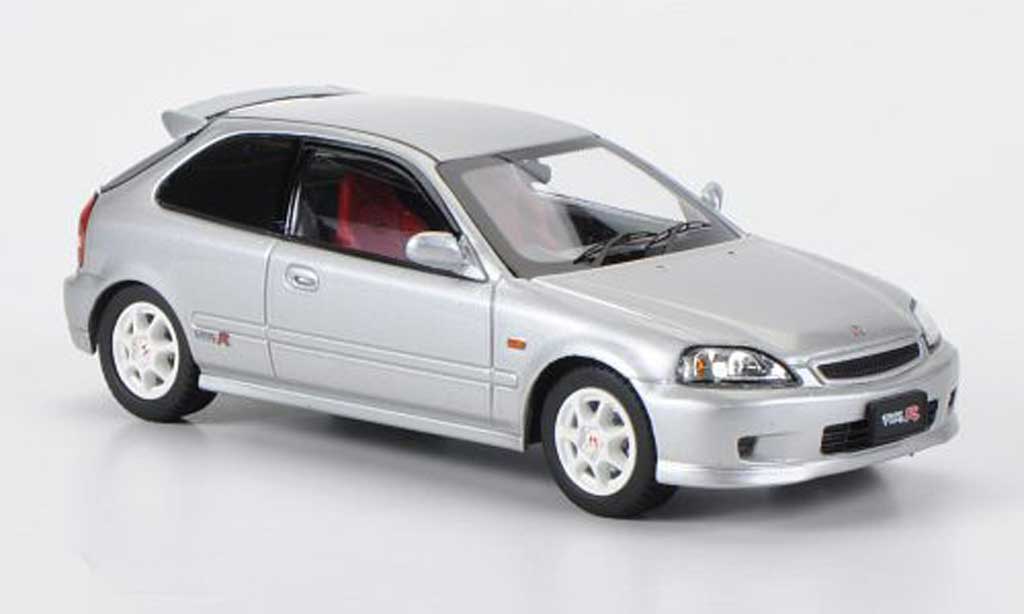 Honda Civic Type R EK9 1/43 Ebbro Type R EK9 grijs modelauto
