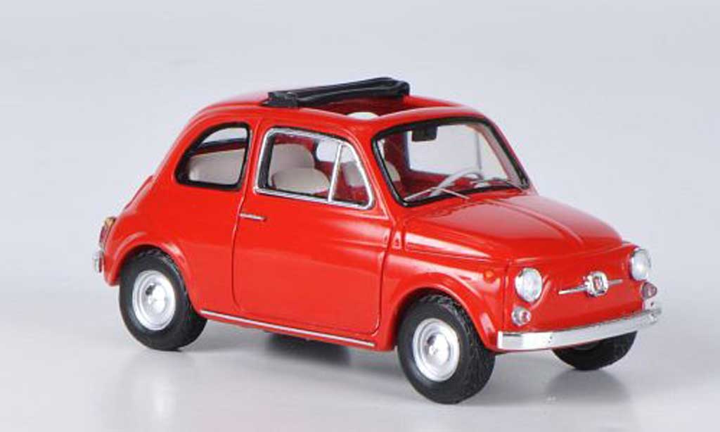 Fiat 500 1/43 Ebbro F rood 1965 modelauto