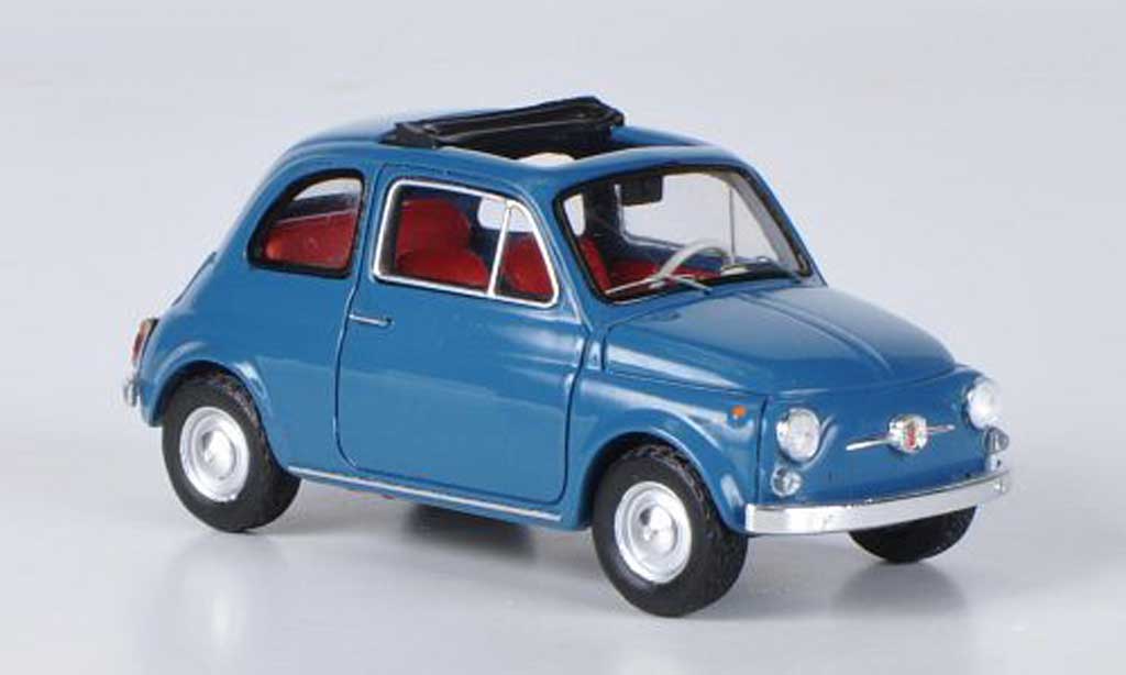 Fiat 500 1/43 Ebbro F blauw 1965 modelauto