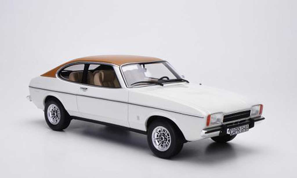 Ford Capri 1/18 Ottomobile Mk2 3.0L V6 Ghia wit/bruin modelauto