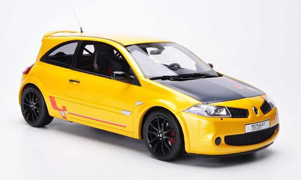 Renault Megane R26R 1/18 Ottomobile R26R geel/carbon modelauto