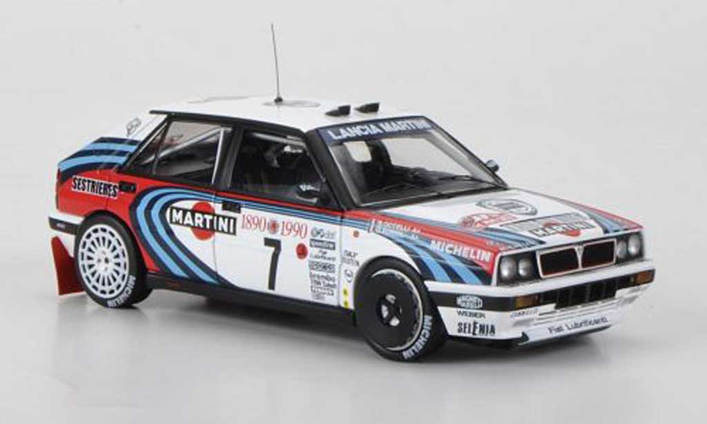 Lancia Delta HF Integrale 1/43 HPI HF Integrale 16V No.7 Martini D.Auriol / B.Occelli Rally Monte Carlo 1990 modelauto