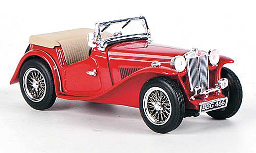 MG TC 1/43 Vitesse offen rood 1945 modelauto