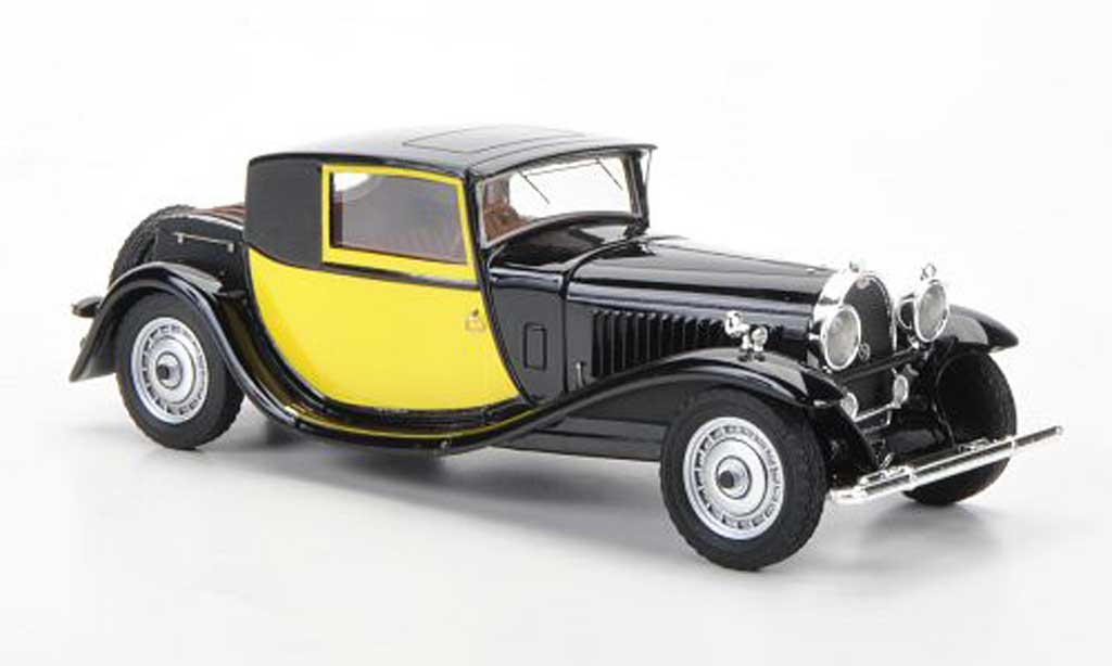 Bugatti 46 1/43 Luxcar Coupe Fiacre zwart/geel 1929 modelauto