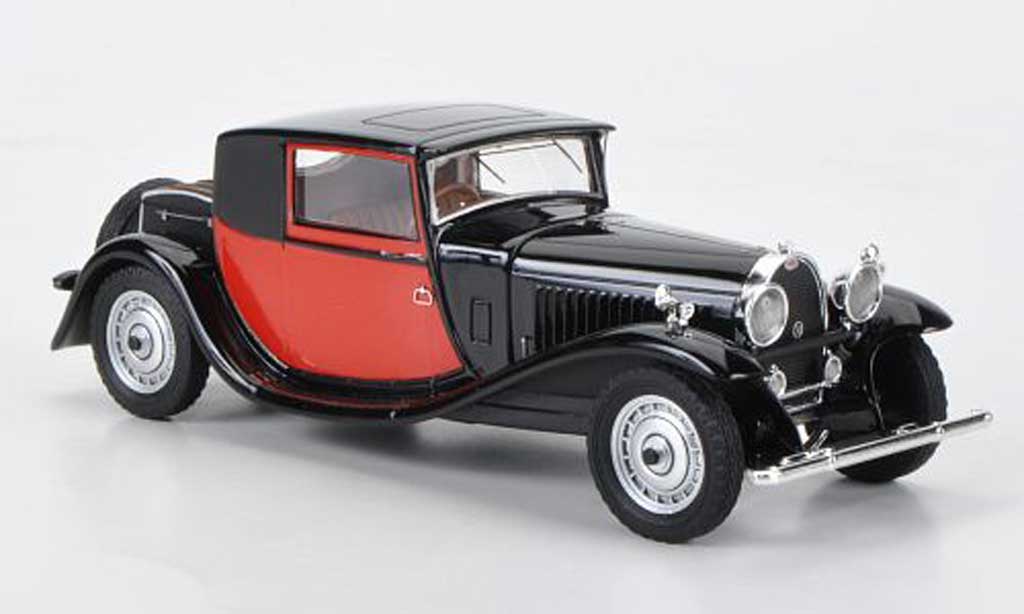 Bugatti 46 1/43 Luxcar Coupe Fiacre zwart/rood 1929 modelauto