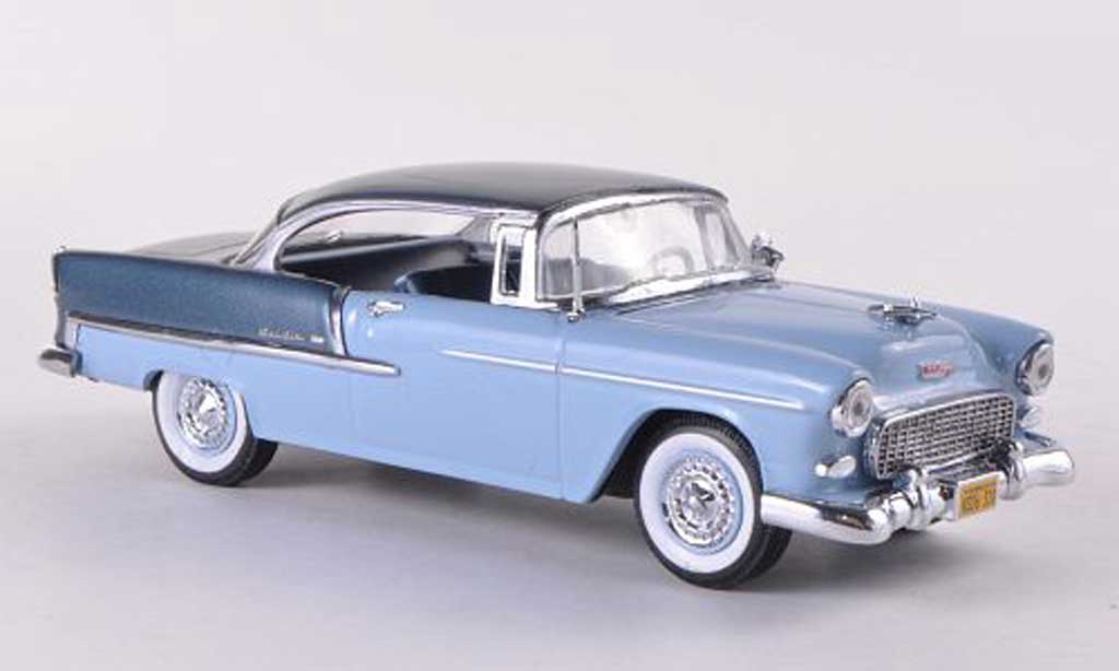 Chevrolet Bel Air 1955 1/43 Vitesse 1955 2-Door Hardtop blauw grijs/blauw grijs modelauto