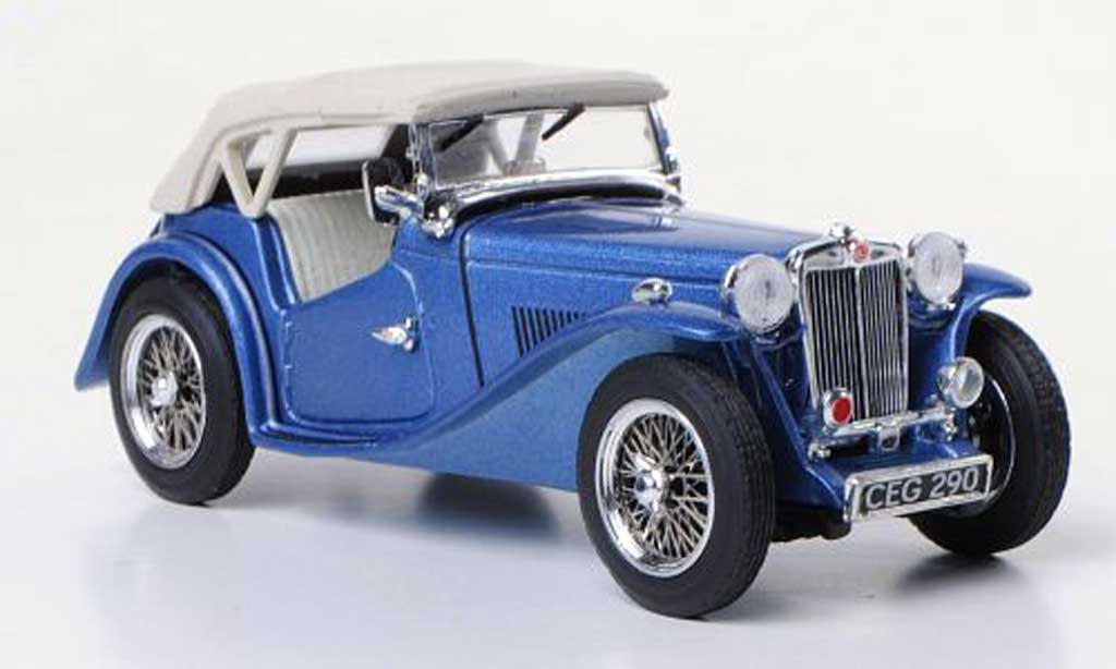 MG TC 1/43 Vitesse blauw RHD modelauto