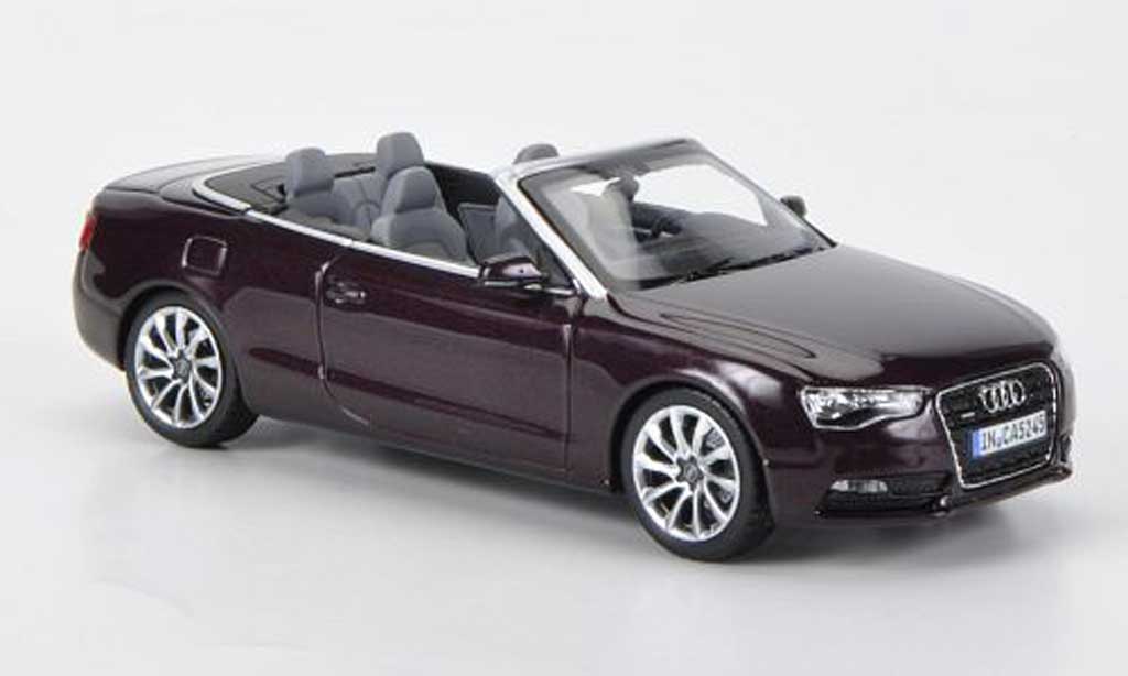 Audi A5 1/43 Norev Cabriolet rood 2011 modelauto