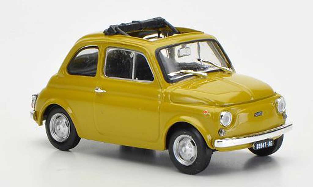 Fiat 500 R 1/43 Brumm R senf ge?ffnetes Faltdach 1972 modelauto