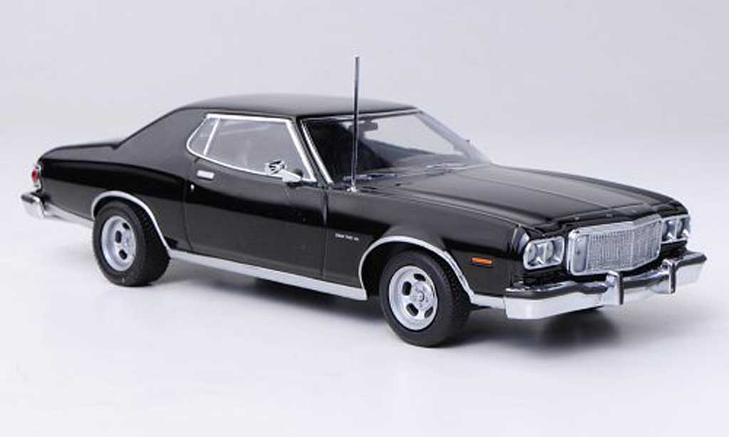 Ford Gran Torino 1/43 Minichamps zwart 1976 modelauto