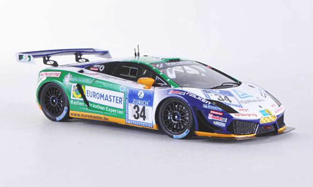 Lamborghini Gallardo LP600-4 1/43 Minichamps LP600-4 No.34 Reiter Engineering 24h Nurburgring 2011 F.Stuck / J.Stuck / H.J.Stuck / D.Rostek modelauto